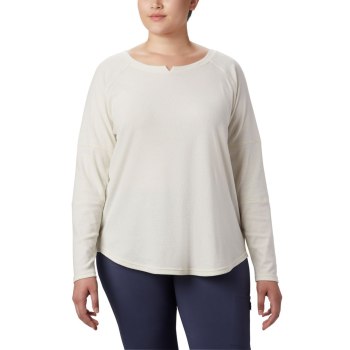 Columbia Ženske Majice S Kapuljačom - Fall Pine Washed Crew Plus Size Krem | HPNM-93517